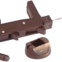 Set connettore per mobili t.b.t., marrone, include tassello e vite per cerniere metalliche.
