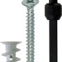 Fischer GKS K tassello per cartongesso con vite e strumento di montaggio, 5 pezzi, per cartongesso.