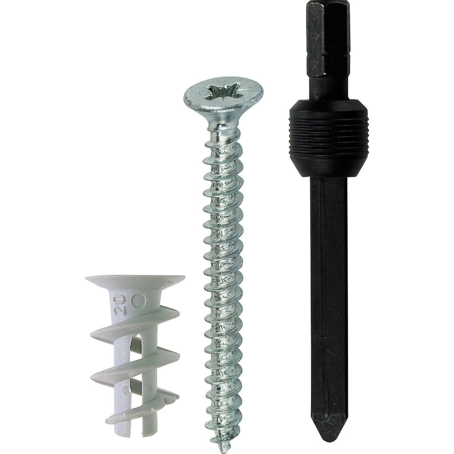 Fischer GKS K tassello per cartongesso con vite e strumento di montaggio, 5 pezzi, per cartongesso.