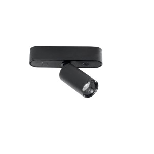 Faretto nero t.b.t. per sistema a binario.