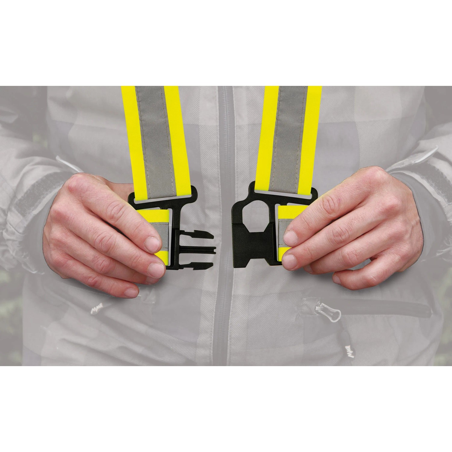 Set Catarifrangenti Per Sicurezza 14 Pezzi - Bretelle Regolabili E Fasce Bracciali Riflettenti Fluorescenti Per Ciclismo, Corsa Ed Escursionismo, Verde Fluorescente