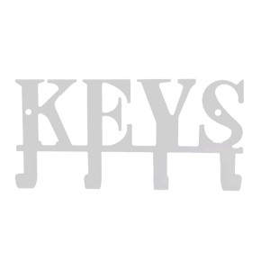 Portachiavi con la scritta "KEYS" e quattro ganci.