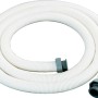 Tubo flessibile per piscina t.b.t. bianco con connettori grigi.