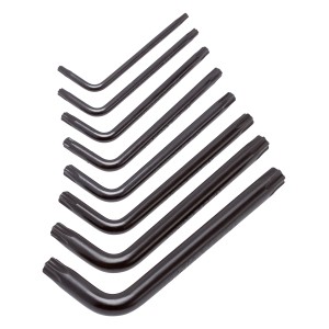 LUX Stiftschlüssel-Box Classic 8 pezzi per viti TX, acciaio al cromo vanadio.