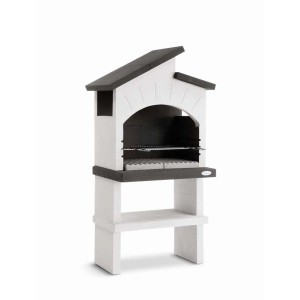 Barbecue a carbonella Palazzetti Vieste griglia 68x40 cm in cemento