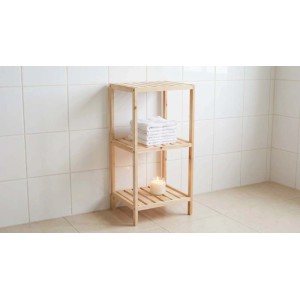 Scaffale in legno di abete 3 ripiani 35x30x70 cm