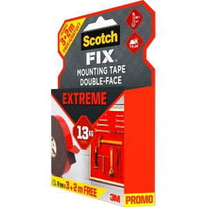 Nastro di montaggio Scotch-Fix Extreme, nastro biadesivo per carichi fino a 13 kg.