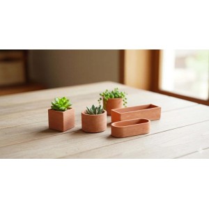 Fioriera da esterno Mignon in terracotta 8x25x6 cm