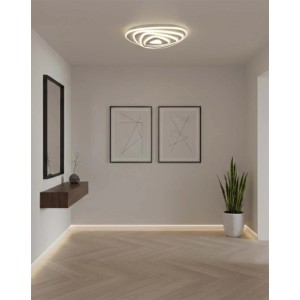Plafoniera LED Milù 2870 lm 3000-6000K 40x40x6 cm bianco