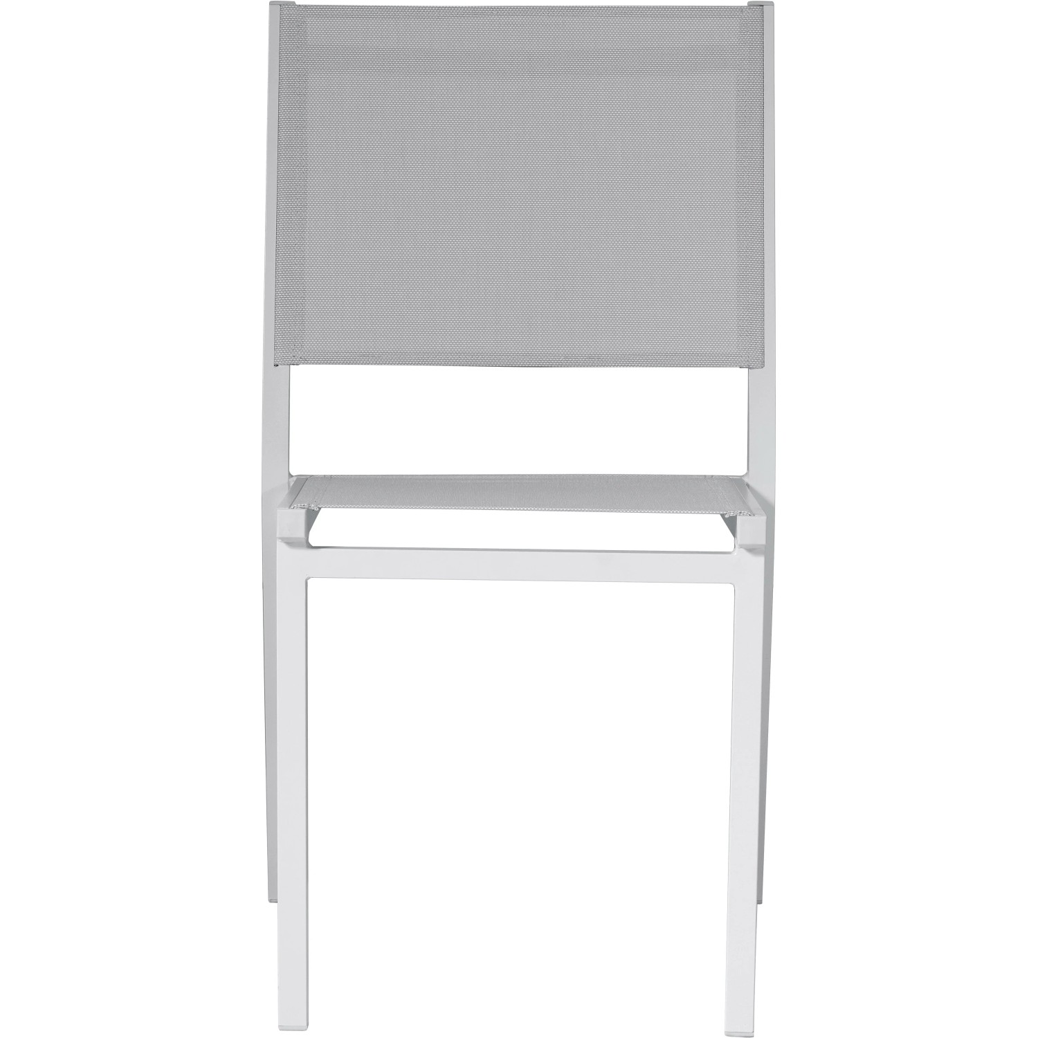 Sedia Regista In Alluminio E Textilene Bianco Playa - Set 2 Pezzi