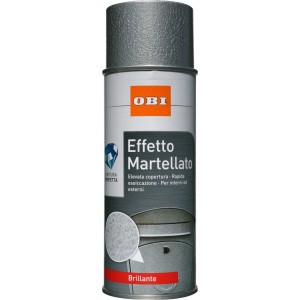 Vernice spray effetto martellato argento di OBI per interni ed esterni.