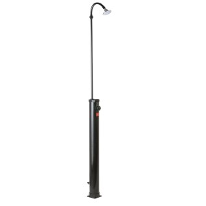 Doccia solare Gre nera in PVC da 9 litri per giardino o piscina.