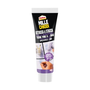 Pattex Mille Chiodi adesivo di montaggio rimovibile in tubetto. Colla per varie applicazioni.