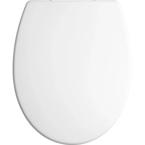 baliv Deluxe copriwater Margat, bianco opaco. Sedile WC ovale in Duroplast con chiusura ammortizzata.