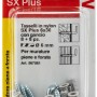 Fischer Tasselli SX 6x30 con gancio, set da 8: Tasselli in nylon per fissaggi sicuri in materiali pieni e forati.