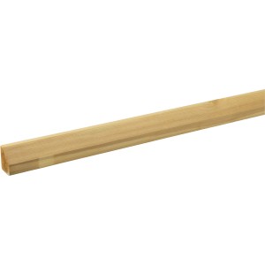 Palo in legno per recinzioni, legno chiaro, vista dettagliata.