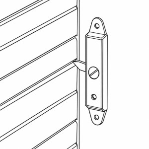 Sicure tapparelle ferro zincato set 2 pezzi 25x110 mm