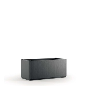 Fioriera rettangolare t.b.t. color antracite per esterni.