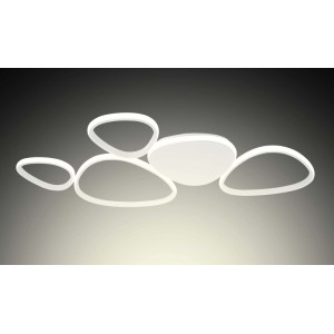 Plafoniera LED Gil 2950 lm 3000-6000K 90,5x52x4 cm bianco