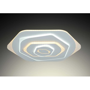 Plafoniera LED Rose 2850 lm 3000-6000K 50x45x6,5 cm bianco