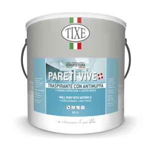Secchio di pittura per interni bianca Tixe, traspirante e antimuffa.