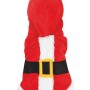 Abito natalizio per cani t.b.t. come costume da Babbo Natale con cappuccio. Ideale per le feste.