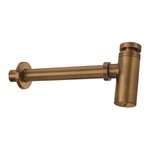 Kit di scarico per lavabo rotondo bronzo spazzolato