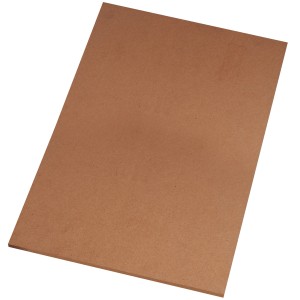 Pannello in legno t.b.t. rettangolare marrone non rivestito, adatto per taglio e lavorazione.
