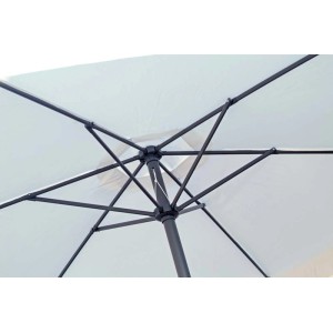 Ombrellone da giardino palo centrale Garden Friend Quadro 3x3 m bianco