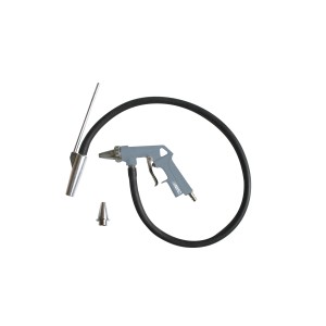 t.b.t. accessori per compressori, composto da una pistola soffiante, tubo e ugelli.