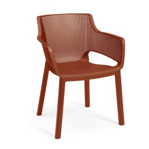 Sedia da giardino senza cuscino con braccioli Elisa terra