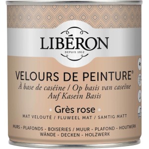 Idropittura lavabile Velours de Peinture Liberon Gres Rose 0,5 L