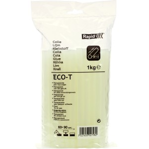 Confezione di stick di colla a caldo Rapid Universal trasparenti, diametro 12 mm, 1 kg.