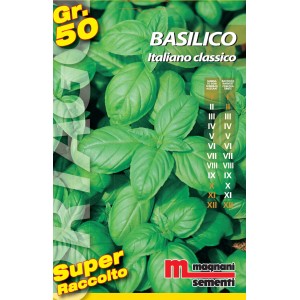 Confezione di semi di basilico 'Italiano Classico' per l'orto.