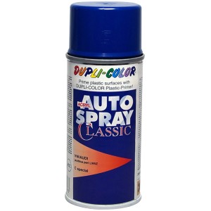 Vernice spray Dupli-Color VW Jazzblue Pearl LW5Z, bomboletta da 150ml per riparazioni auto.