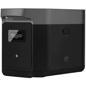 Batteria aggiuntiva EcoFlow Delta Max 2016Wh in nero-grigio per sistemi solari.