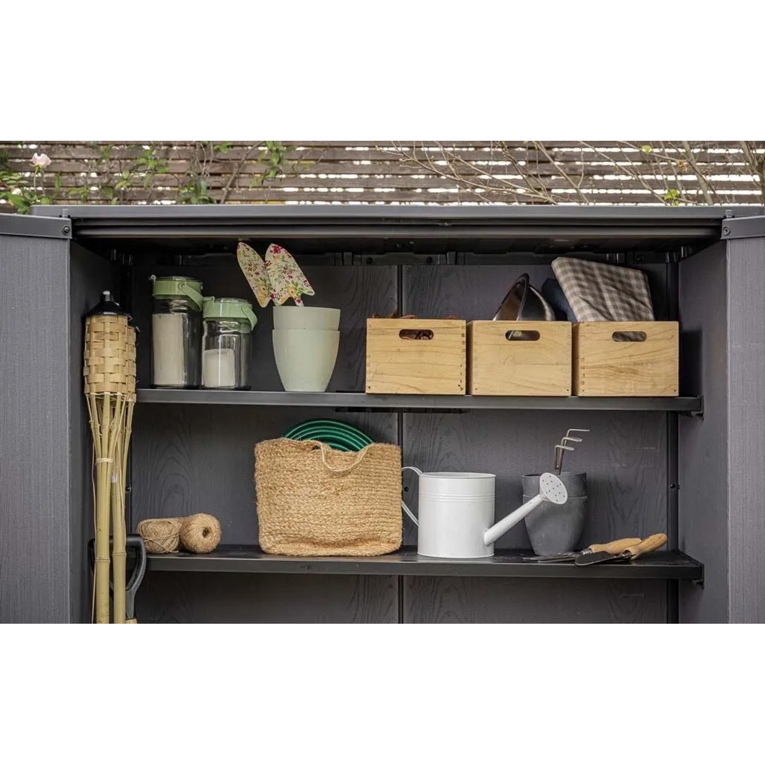 Porta attrezzi in plastica Keter Vertical sp. 20 mm marrone scuro 1,16 m²_6