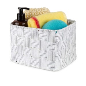 Organizer multiuso Toronto bianco grigio 19x14x13 cm