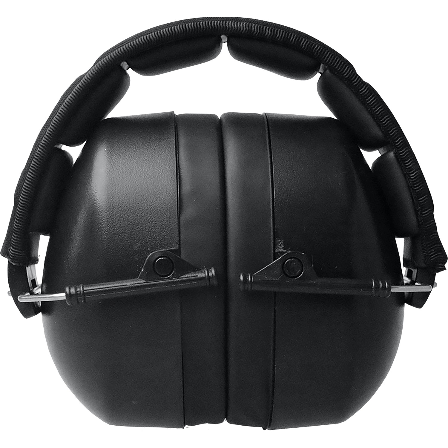 Cuffie antirumore nere LUX, SNR 30 dB, pieghevoli per borsa degli attrezzi.