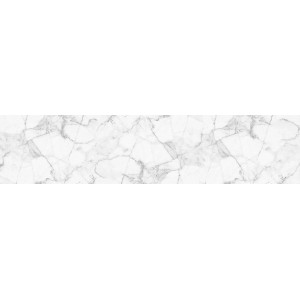 Paraschizzi t.b.t. con effetto marmo bianco per la cucina.