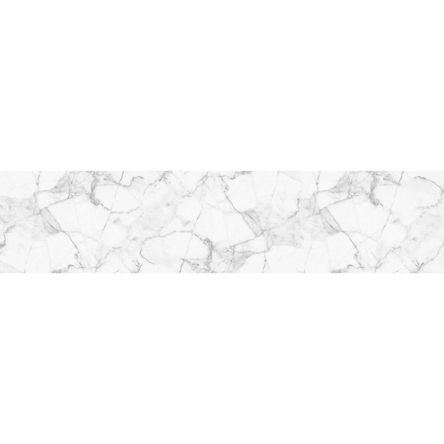 Paraschizzi t.b.t. con effetto marmo bianco per la cucina.