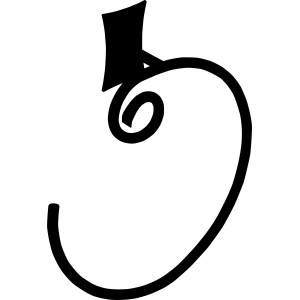 Decorazione astratta da parete nera nello stile di t.b.t. dalla categoria accessori da parete.