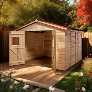 Casetta da giardino in legno sp 16 mm H226xL300xP300 cm