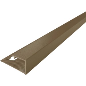 Listello per piastrelle Arcansas Square, alluminio verniciato a polvere effetto ruggine, 250 cm.