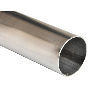 Tubo corrimano Corrimano in acciaio inox, dettaglio.