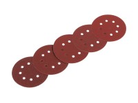 50 Dischi Abrasivi Per Levigatrice Orbitale - Grana 240, Diametro 125 Mm, 8 Fori, Per Legno E Metallo - Foto 6