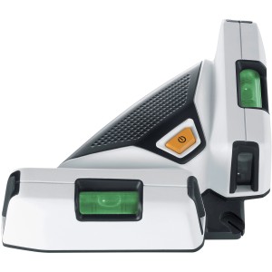 Livella laser per piastrelle per una posa precisa, con livella a bolla integrata.