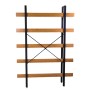 Scaffale in metallo e legno Achille 5 ripiani 120x28x171 cm_2
