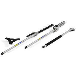 Alpina Multiutensile a benzina AMT 26 5 in 1 con accessori tagliasiepi, potatore e decespugliatore.