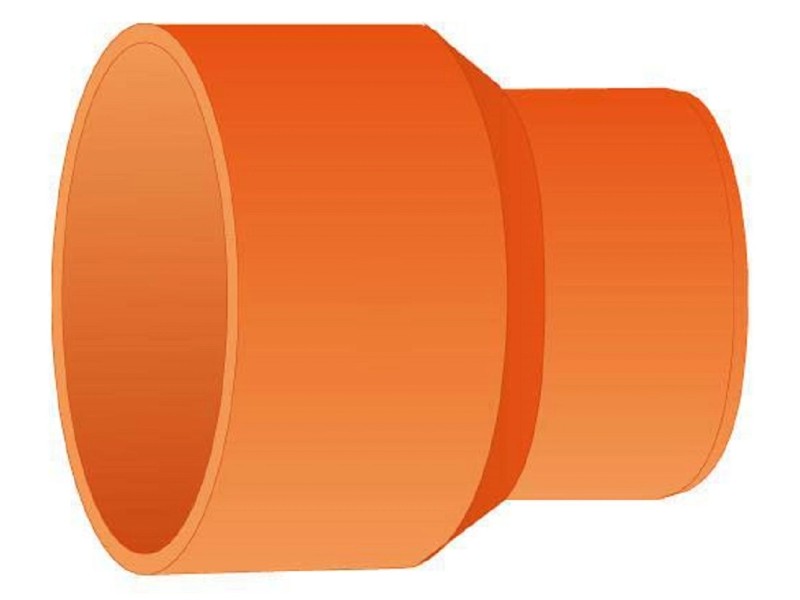 Riduzione Concentrica La Ventilazione CRC125B - In PVC Bianco, Per Tubi Di Ventilazione Non Bicchierati - Foto 3